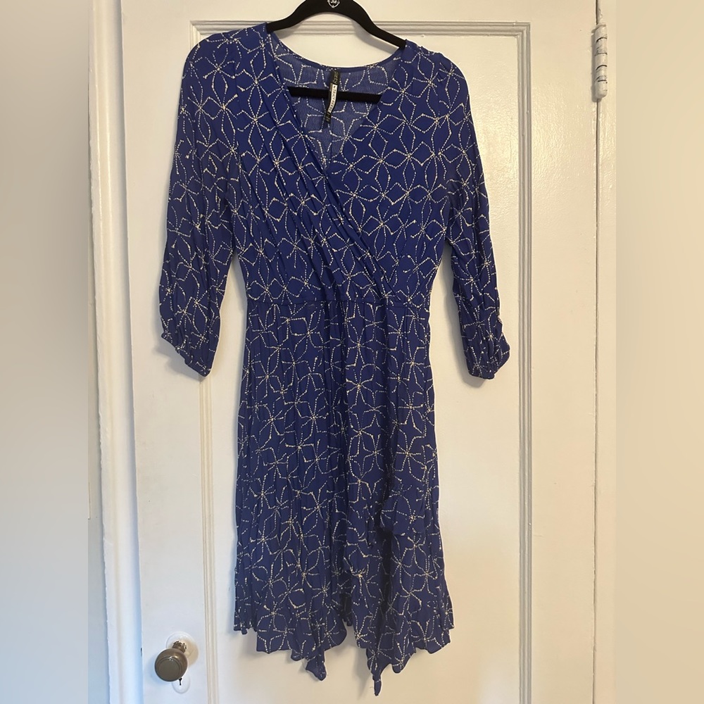 Blue dress, Plenty by Tracy Reese, Anthropologie Size MP